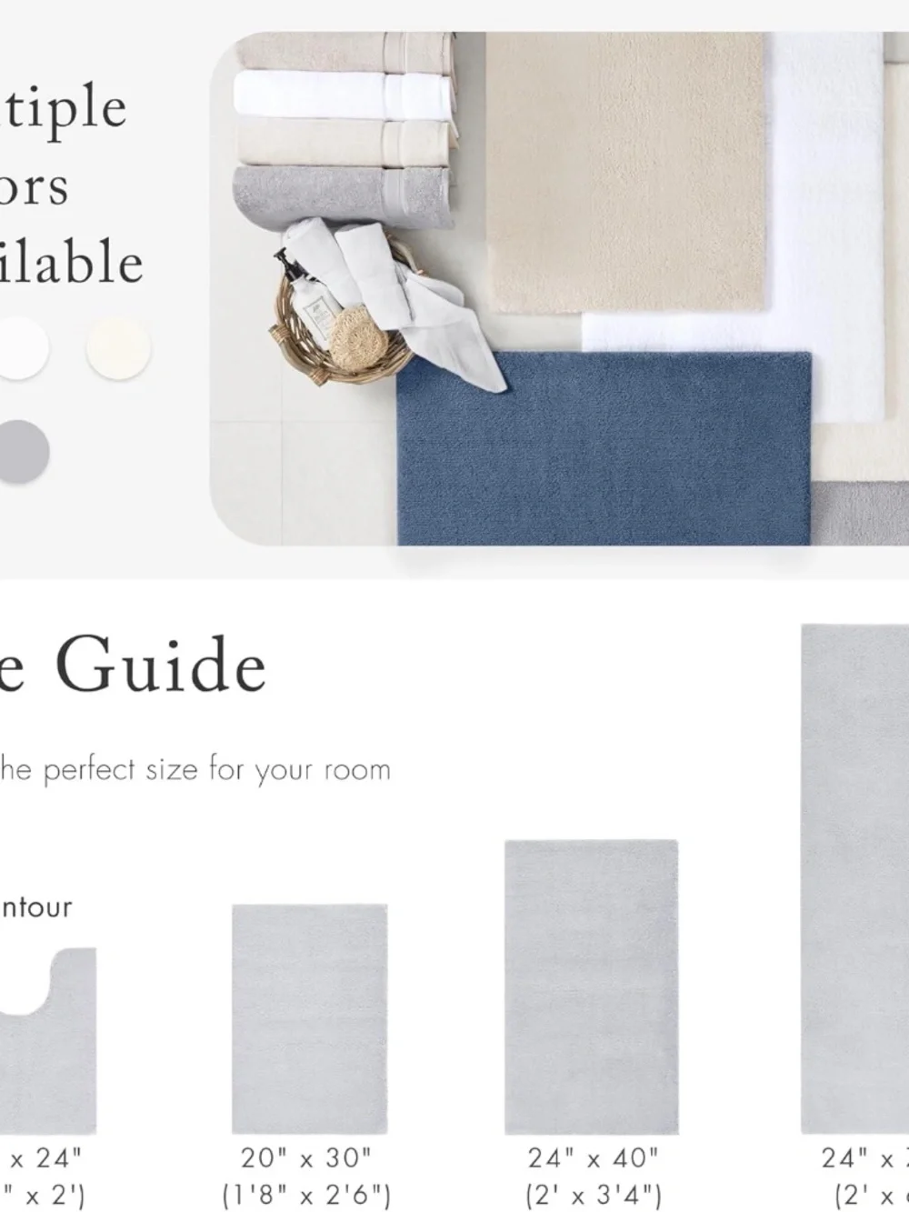 Madison Park Gray Signature Marshmallow Bath Rug | 24